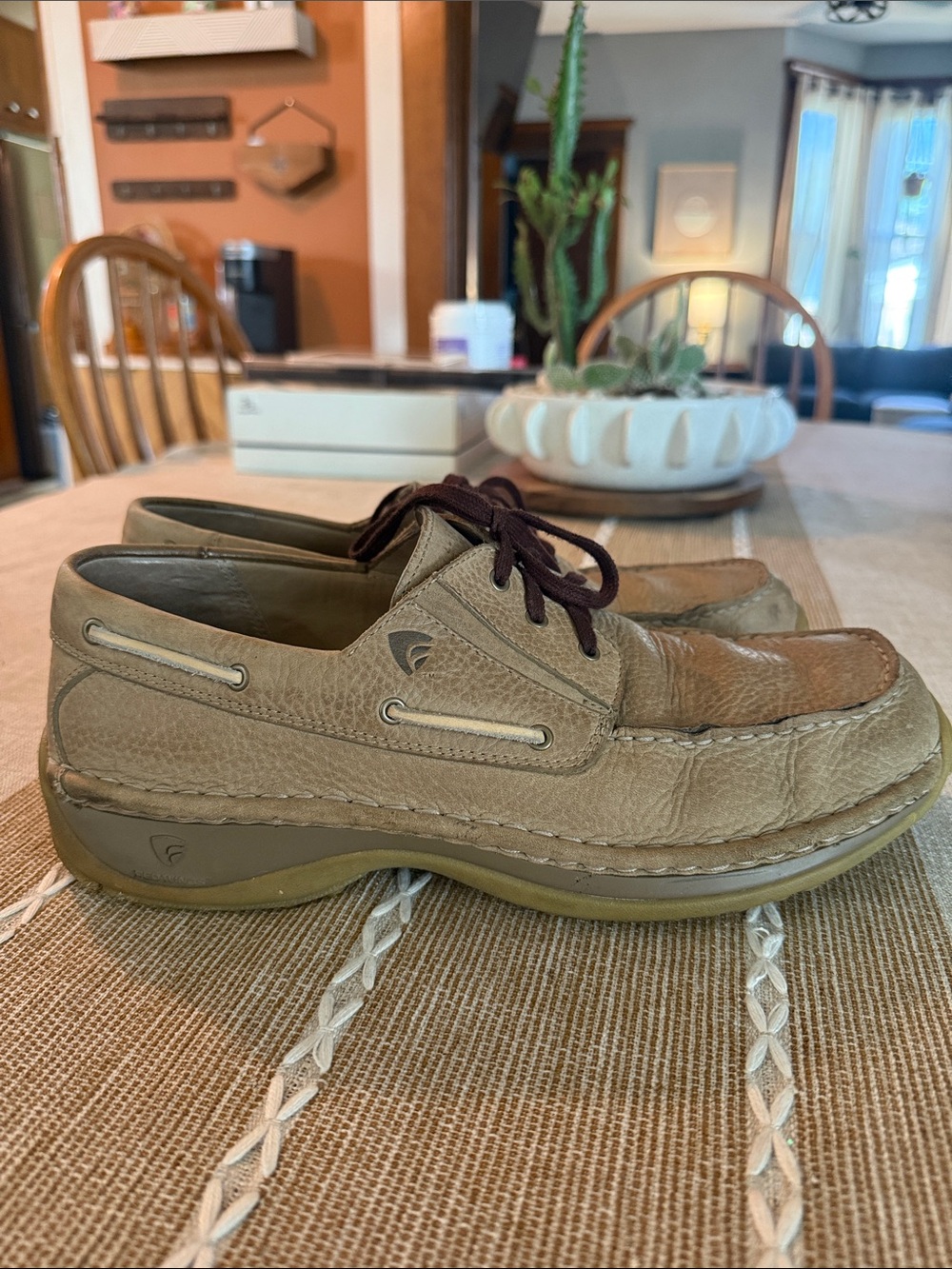 Red Wing 4051 Men’s 11 EE Brown Leather Boat Shoes Extra Wide